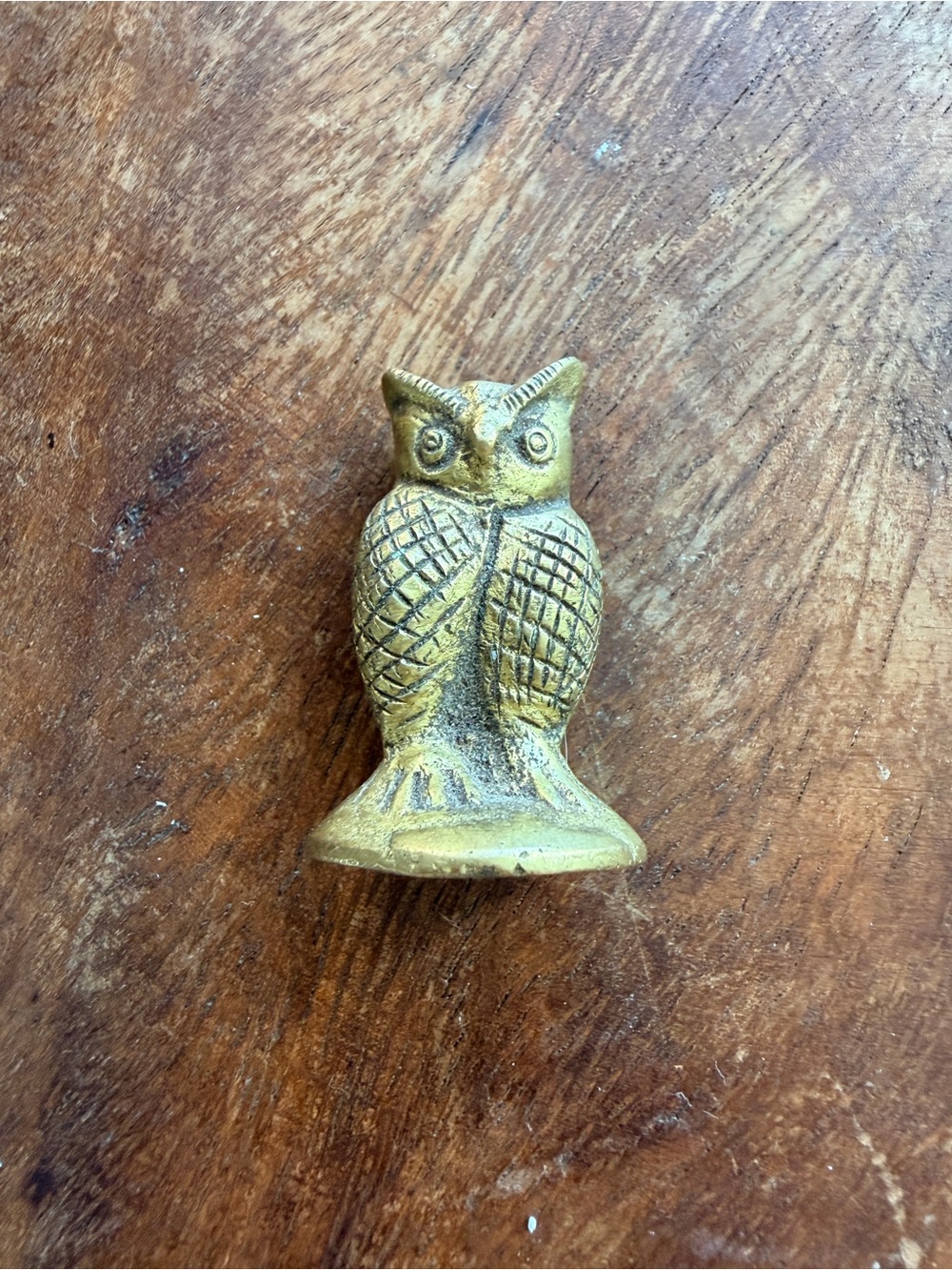 Small Brass Owl Figurine Incense